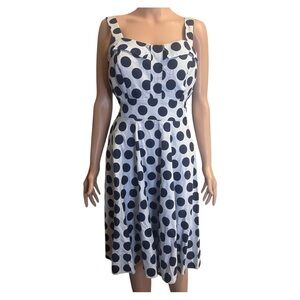 Chetta B Blue and White Midi Sundress